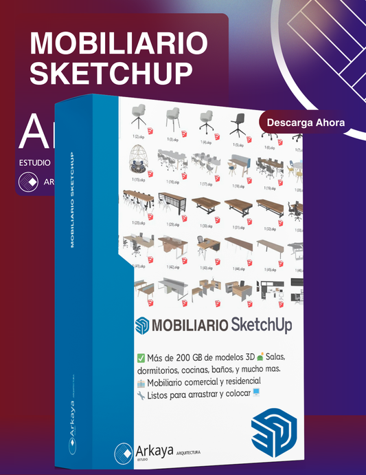 Mobiliario SketchUp Paquete
