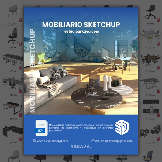 Mobiliario SketchUp Paquete